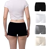 Seamless Boyshort Underwear For Women Nylon Spandex Boyshorts Panties Soft Stretch Boy Shorts Underwear MultiPack