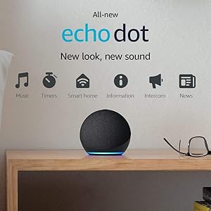 All-new Echo Dot (4th generation) | Smart speaker with Alexa | Charcoal