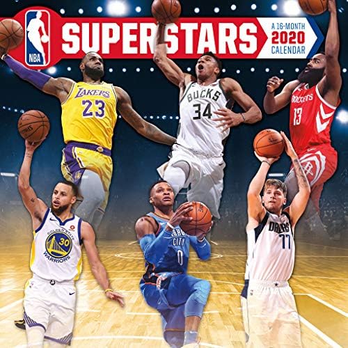 NBA Superstars 2020 Wall Calendar Calendar – Wall Calendar, July 10, 2019