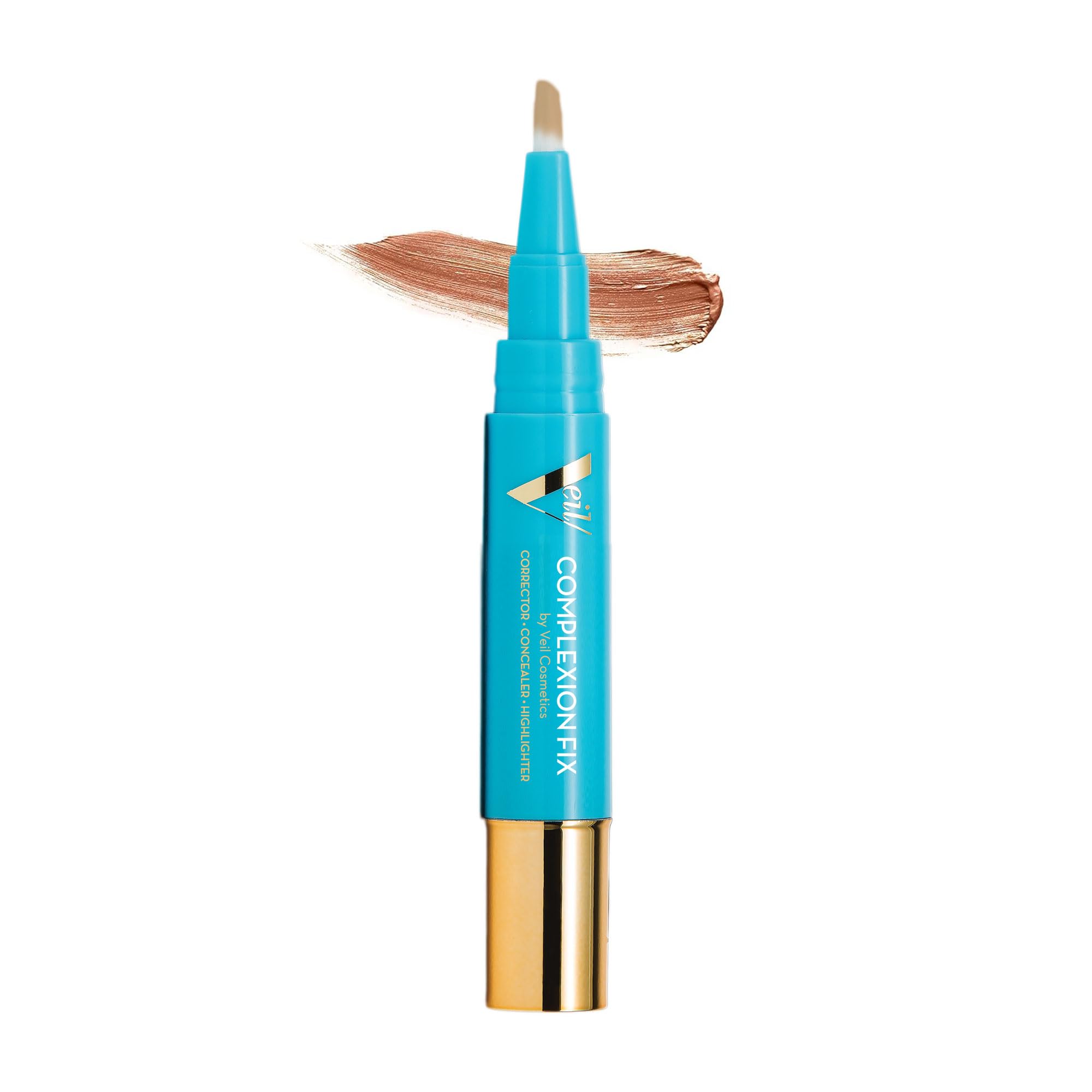 Complexion Fix Concealer - Hydrating Liquid Concealer for Under Eyes & Dark Circles - Infused with Hyaluronic Acid - Contour, Highlight, Correct - Anti-Aging, Vegan, Lightweight (5N Deep Neutral)