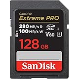 SanDisk 128GB Extreme PRO SDXC UHS-II Memory Card - C10, U3, V60, 6K, 4K UHD, SD Card - SDSDXEP-128G-GN4IN