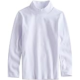 KISBINI Turtleneck Tshirt Cotton Long Sleeve Shirt Unisex Boys Girls Tees Tops