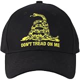Gadsden Flag Embroidered Black 