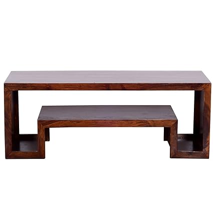Ringabell Solid Wood TV Stand (Mahogany Teak)