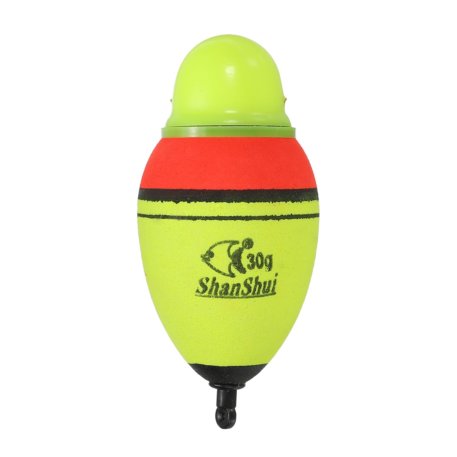 PATIKIL 1oz Lighted Fishing Slip Bobbers, EVA Green Red LED Light Up Fishing Float for Night Fishing, Yellow