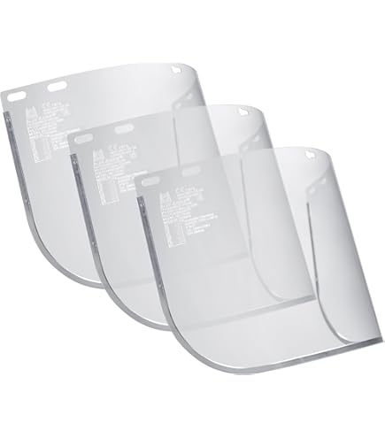 3M™ Clear Polycarbonate Faceshield, WP96, 82701, molded : Amazon