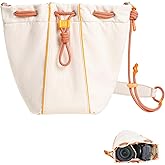 ULANZI DS01 Drawstring Camera Bag w Strap-Handheld, Crossbody & Shoulder Carrying Bag, Small Camera Pouch with Detachable & Adjustable Strap, for Mirrorless Cameras/Nikon/Canon/Sony/Fuji Camera Case
