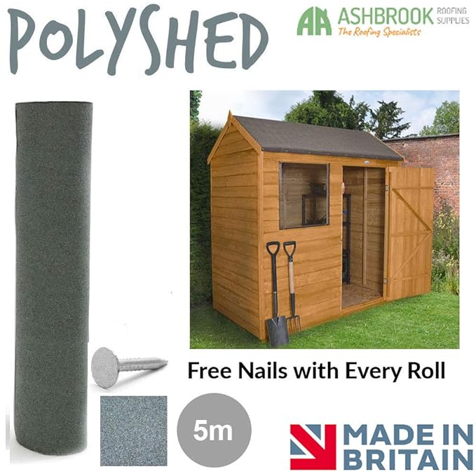 Super Grade Shed Roofing Felt Green Mineral Poly Shed Felt