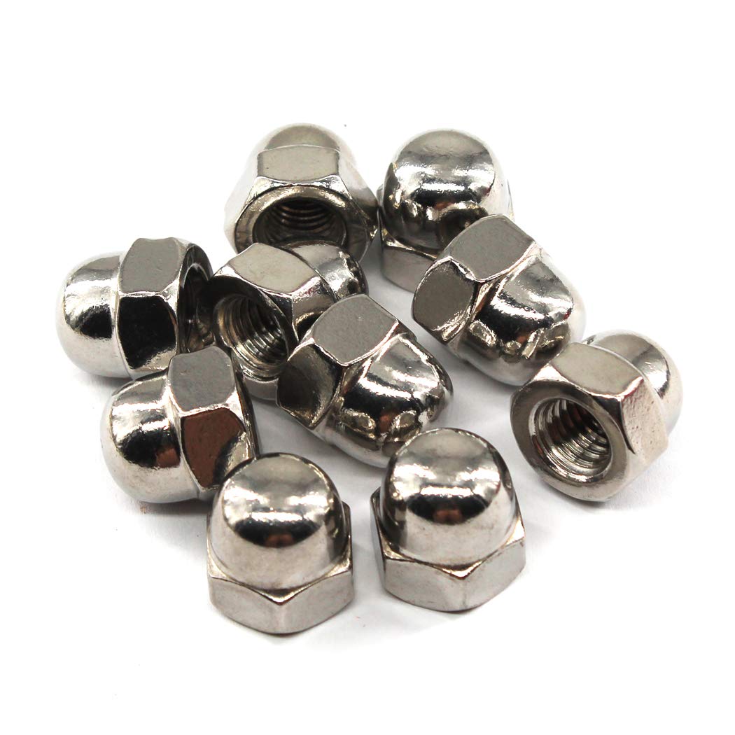 M16 Acorn Cap Nut Hex Nut Set 304 Stainless Steel 10PCS