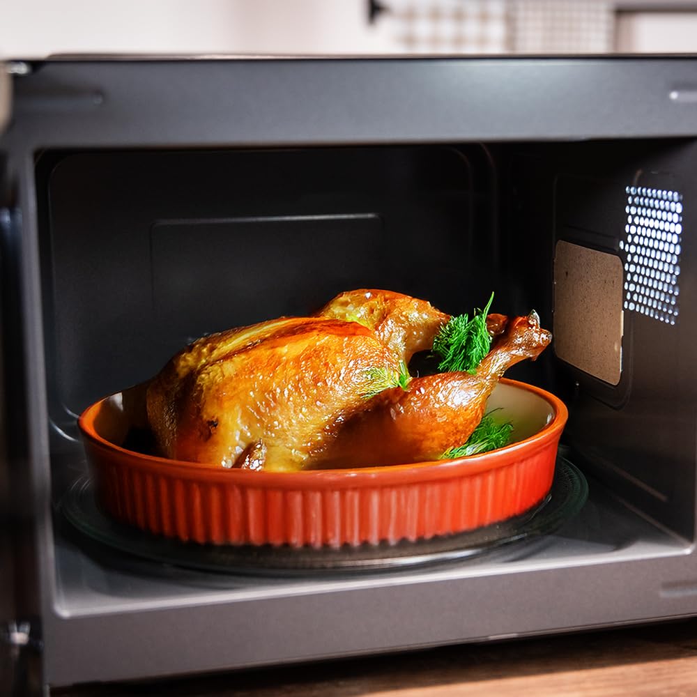 Cecotec Proclean 5130 Digitale Mikrowelle mit Grill, 23 l, 800 W und 1000 W Grill, Gleichmäßiges Kochen, 5 Leistungsstufen, Auftaufunktion, Timer 60 Minuten, Drehteller 285 mm 5