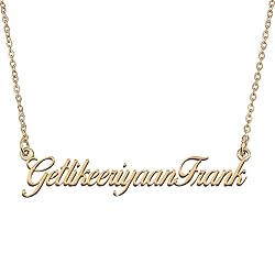 HUAN XUN Customized Custom Simple Any Name Necklace