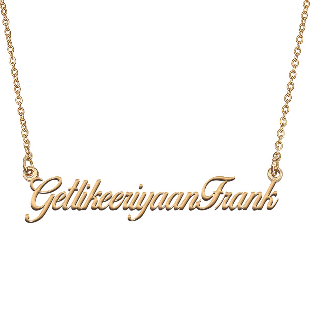 HUAN XUN Customized Custom Simple Any Name Necklace