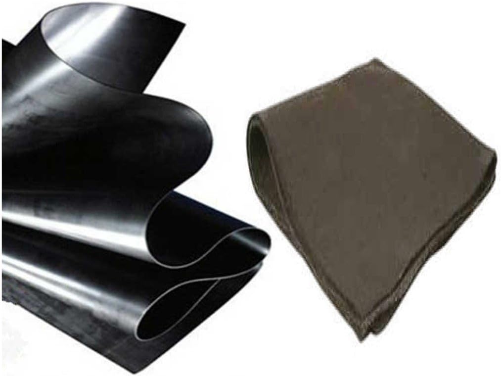 Anjon 12 ft. x 75 ft. 20 mil HDPE Pond Liner and Underlayment Combo for Koi Ponds and Commercial Lakes