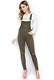 TwiinSisters Women's Distressed Stretch Twill