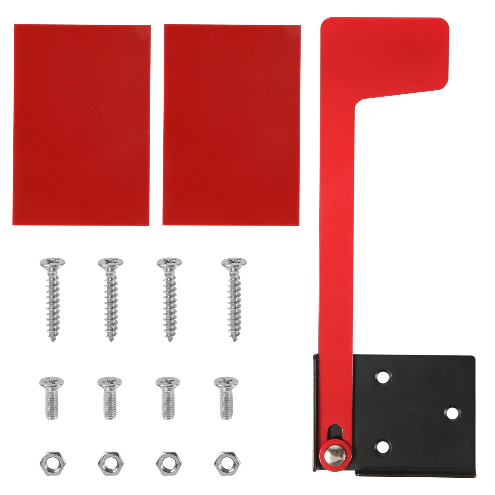 NQEUEPN Mailbox Flag, Professional Replacement Flag for Mailbox Mental Red Mailbox Flag Replacement Kit No Tools Required Stick On Mailbox Flag for Wall & Post Mount