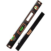 Mecurate 24-Inch Digital Level, Professional Smart Precision Torpedo Level Tool, Bright LCD Display, Audible Alerts, Magnetic