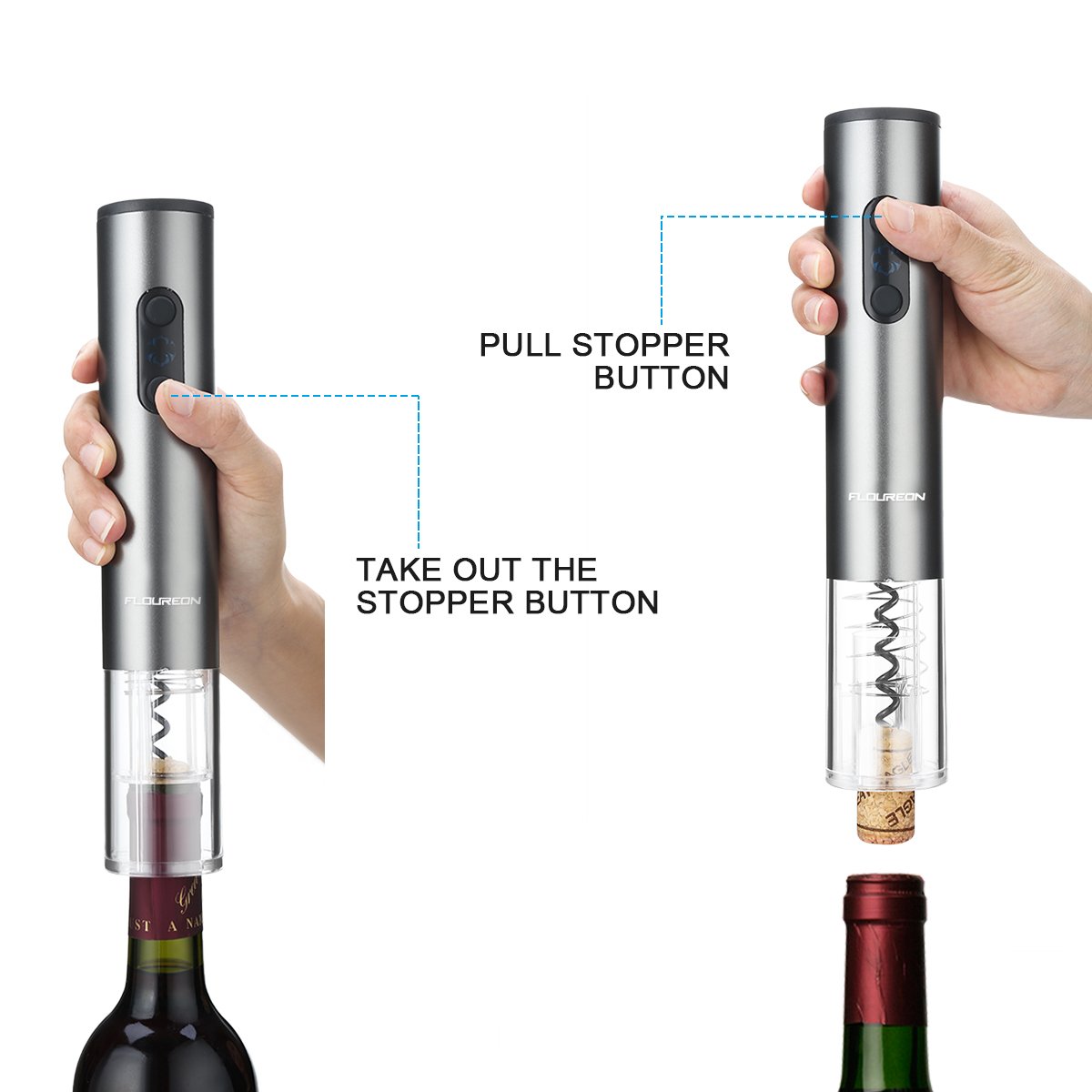 FLOUREON Wine Aerator Pourer Red Wine Aerator Pourer Quick Aerator Spout Premium Decanter Wine Accessories for Party Christmas Gift…