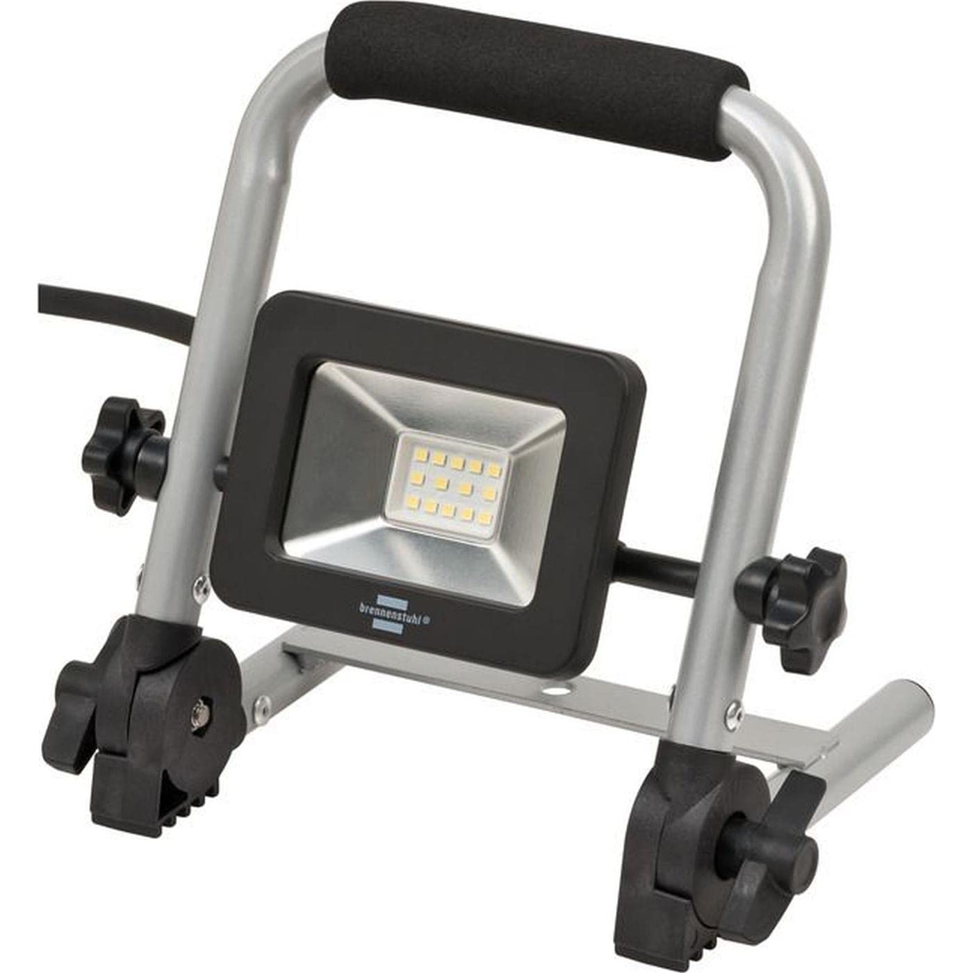 Brennenstuhl LED Construction Spotlight EL 4050 M (50 W, 4500 lm, 6500 K, IP65, LED Work Spotlight with 1.5 m Cable, Folding Frame)