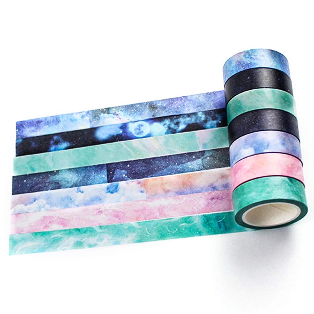 Yubbaex Washi Tape, Decorative Tape Scrapbook Supplies for DIY, Decorative Craft, Gift Wrapping, Scrapbook (Dream 7)