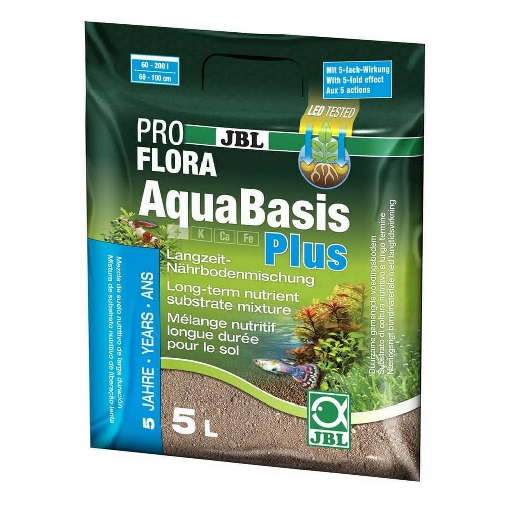 JBL AquaBasis plus 5 l, Long-lasting nutrient substrate for freshwater aquariums