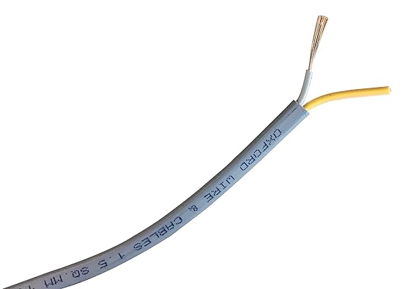 Oxcord 1.5mm Wire Oxygen Free (Bared & Tind Copper) Speaker Wire Cable (15yd / 45 Feet) Copper