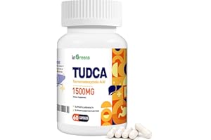 INGREENS Pure TUDCA Supplement 1500 mg, High Pure Tauroursodeoxycholic Acid Bile Salts, Liver Support for Liver Cleanse Detox and Repair, Non GMO, Easy to Swallow, Made in USA, 60 Capsules