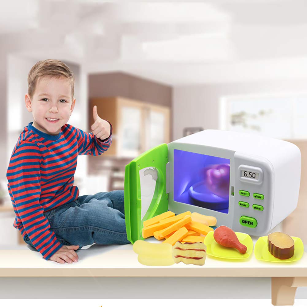 Batteria Non Inclusa Beito 1 Set Magia del Forno a microonde del Giocattolo  dei Bambini Cucina fingono Il Giocattolo elettrici con Colori luci novità  Modello Giocattoli per i Bambini dai 3 Anni