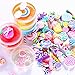 Slime Charms Cute Set - 100pcs Charms for Slime Assorted Fruits Rainbow Lollipop Polymer Clay for Craft Making, Ornament Scrapbooking DIY Crafts