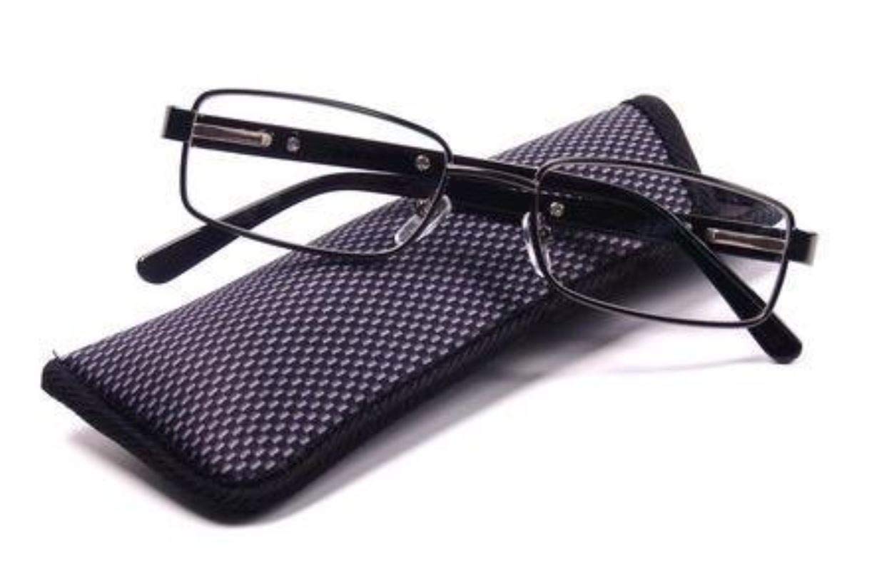 foster grant reading glasses with case