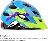 Exclusky Kids Bike Helmet 50-57cm Adjustable Light Blue 5-13 Years view 5
