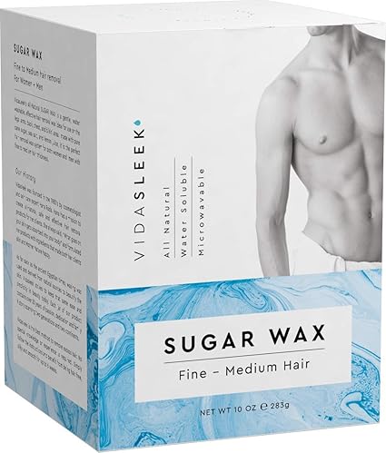Vidasleek Hair Removal Waxing Kit Men Women All Natural 10