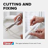 tesa Weatherstrip Rubber XL Self-Adhesive Seal White 6m x 9mm x 7mm view 6