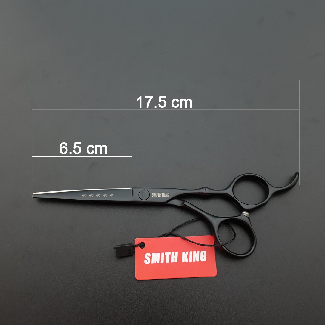 6.0 Inches Professional hair cutting thinning scissors set with razor (Black) : Beauty