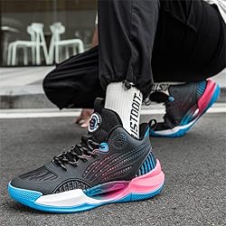 Angugu Mens Basketball Shoes Lightweight Breathable