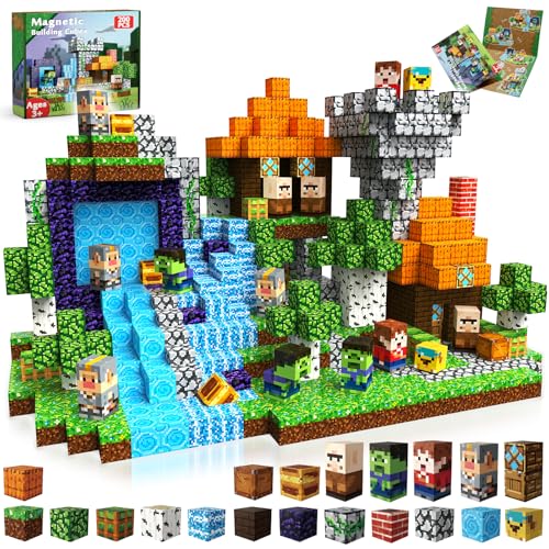 Magneverse 200 Piece Magnetic Construction - Forest Adventure Set - Educational Building Toys 3 4 5 6 7 8 9 Years - Magnetic Blocks Montessori, STEM Gift for Girls and Boys