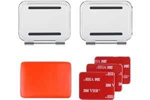 SOONSUN 2-Pack Waterproof Floaty Backdoor Compatible with GoPro Hero 5 6 7 Black Official Super Suit Waterproof Housing Case