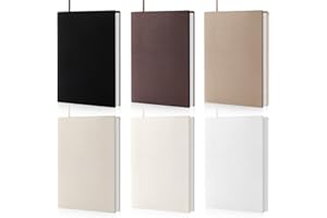 Watersay 6 Pack Jumbo Book Covers 9 x 11 Inch Stretchable Book Cover Washable Reusable Aesthetic Protector Fabric for Hardcover Textbooks School Supplies(Solid Color)