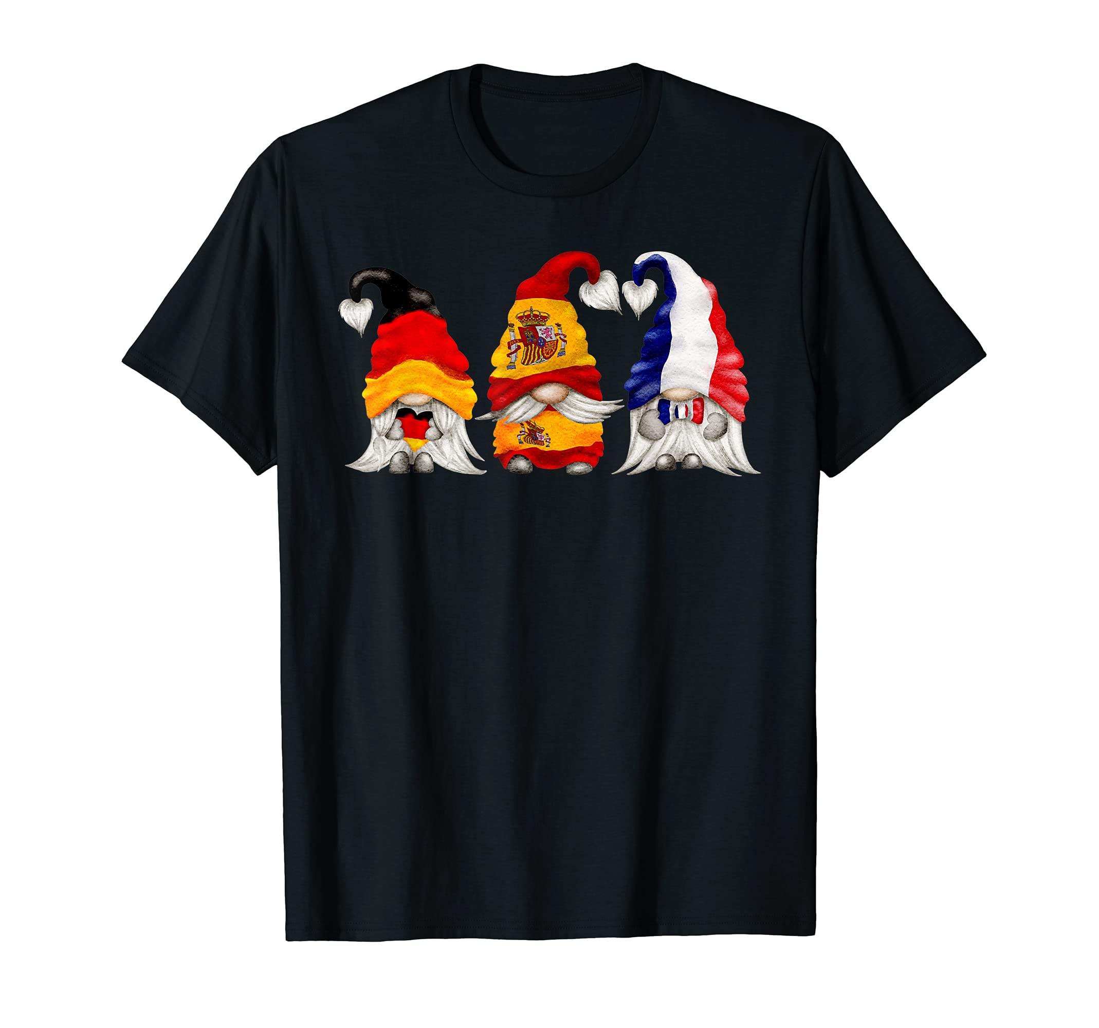 Spain Germany France Gnome T-Shirt