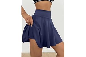 Pleated Skirts for Women High Waisted Tennis Golf Skirt with Shorts Athletic Mini Skort Y2k