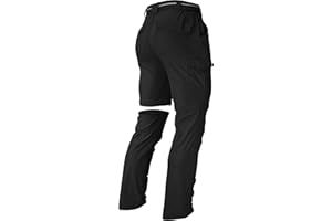 AREOUTS Men's Hiking Pants Convertible Zip Off Lightweight Waterproof Quick Dry Outdoor Fishing Travel Safari Camping