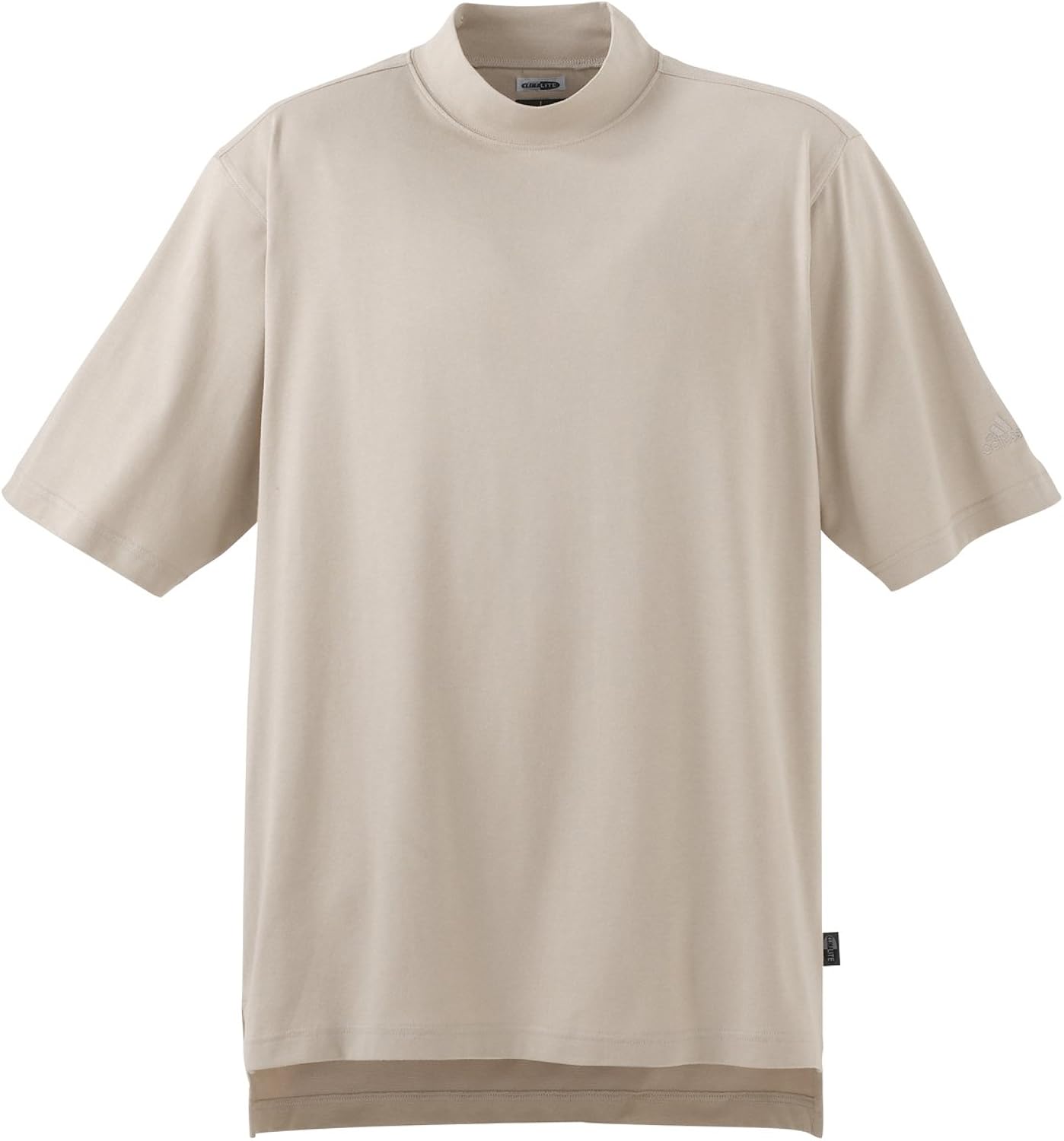 Adidas Men's Golf Climalite Short Sleeve Mock Turtleneck Shirt Dune
