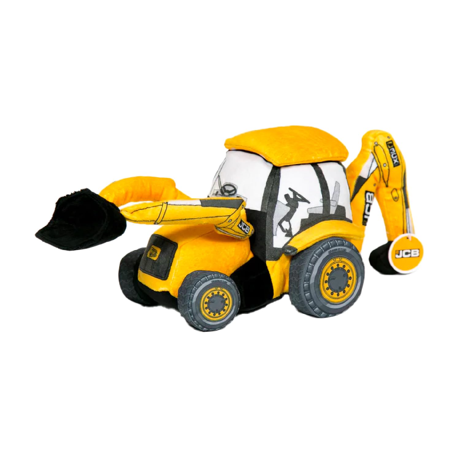 Officially Licensed JCB Backhoe Soft Toy - Cute Plush Toy for Kids and Collectors - Iconic Construction Vehicle — image 1
