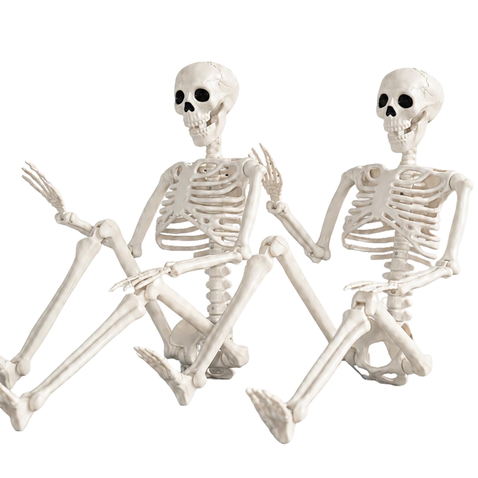 Abakuku 2 Pack 36" Halloween Skeleton Decorations,Human Bones for Halloween Party with Movable Joints,for Haunted Houses, Fro