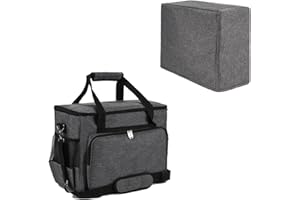 YELAIYEHAO home Sewing Machine Case Travel Case for Sewing Machine and Accessories Compatible with Most Standard Singer, Brother, Janome, Sewing Accessories Bag Sewing Machine Carrying Case (Grey)
