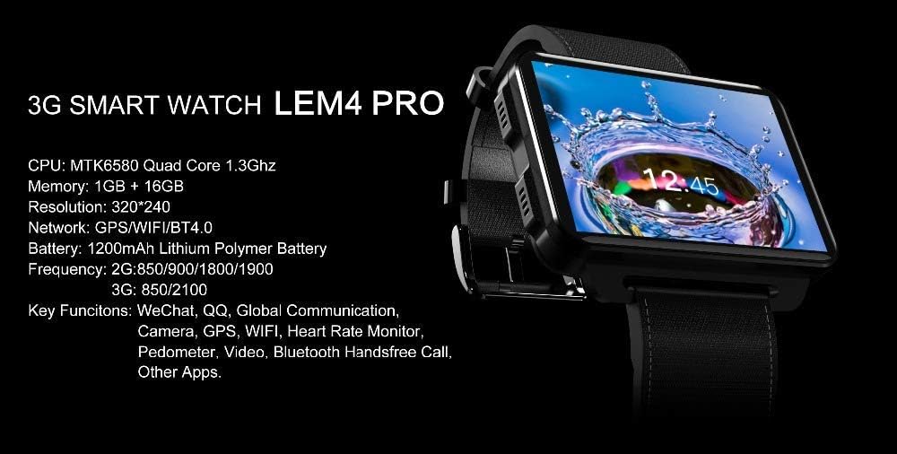 XHX Waterproof Fitness Tracker,WiFi Smart Activity Trackers,Bluetooth Sports Bracelet with Pedometer & GPS Navigation Heart Rate Monitoring Hands-Free Calling Google Application Download 16Gb Storage