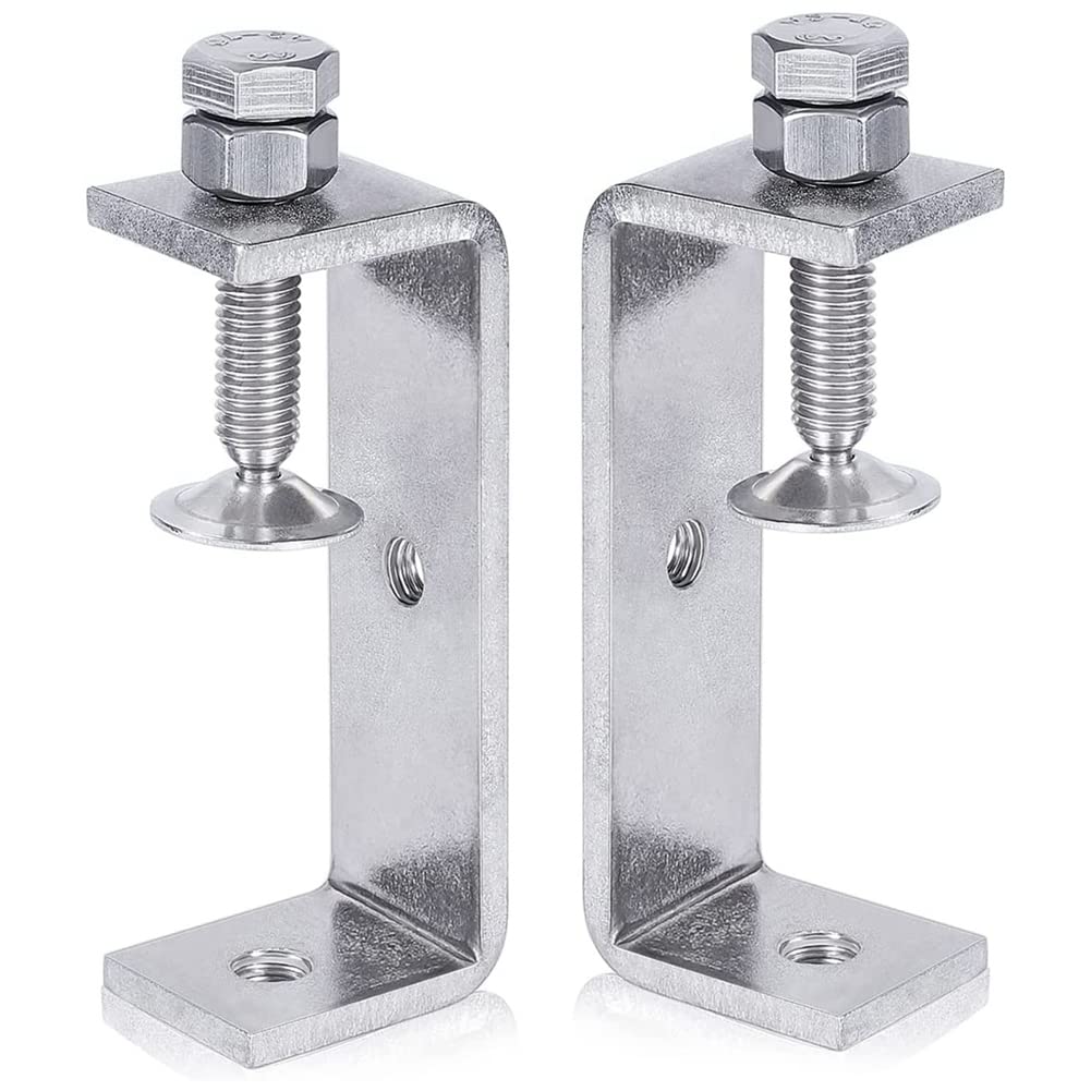 Yeruvce Metal Heavy Duty C Clamp With Wide Jaw Openings (85MM) for Woodworking, 2PCS