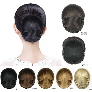 Large Hair Shaper Chignon Elegant Updo Coil Disk Hairpece Braided