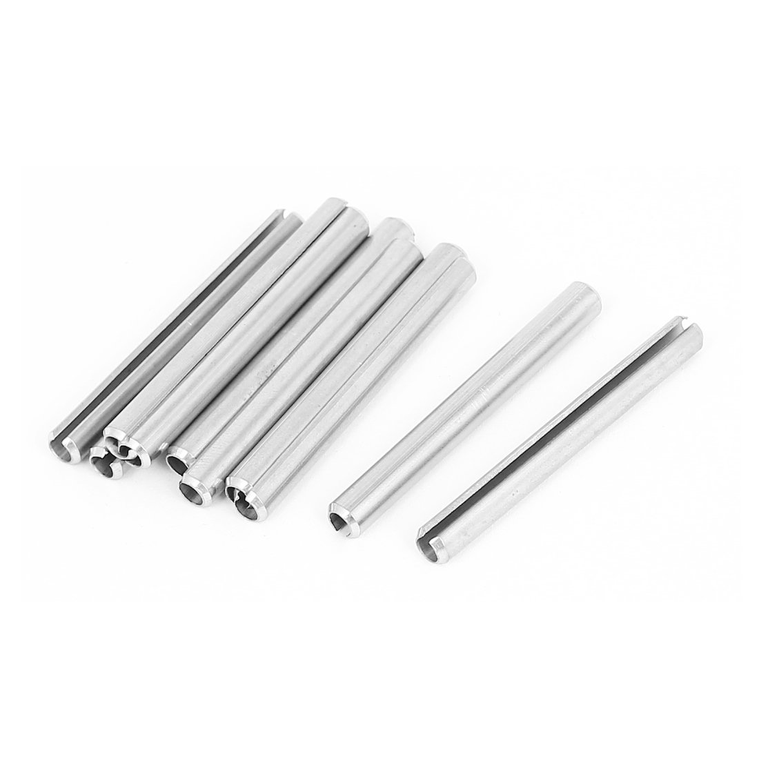 Sourcingmap M5x50mm 304 Stainless Steel Split Spring Roll Dowel Pins 10Pcs