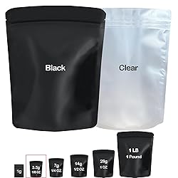 YINGZON 100 Pack Reusable Mylar Bags, 3.62 x 5