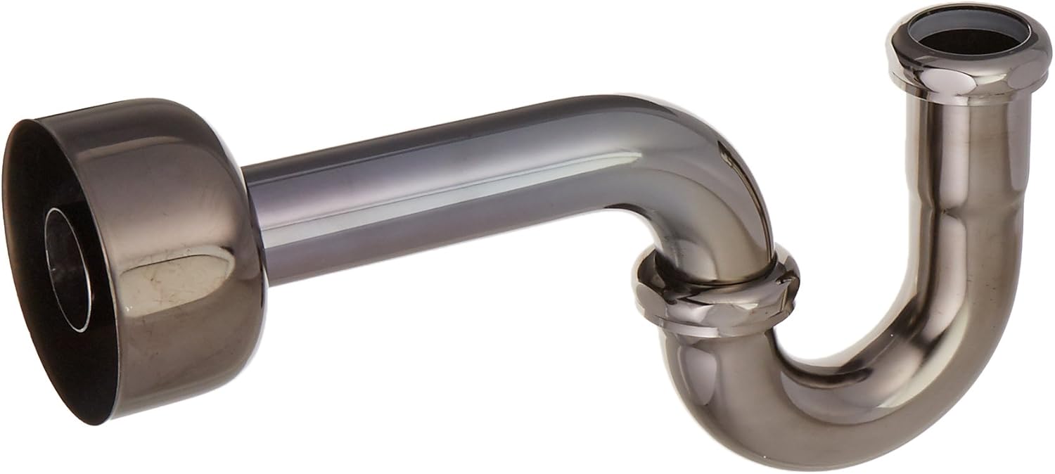 Jaclo 251BKN"P" Trap with Round Box Escutcheon, Black